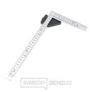 Japonský truhlářský úhelník s dorazem SHINWA - 8 stupnic Japonský truhlářský úhelník s dorazem SHINWA - 8 stupnic gallery main image