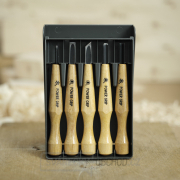 Sada řezbářských dlát MIKISYO Power Grip Black - 5 kusů Náhled