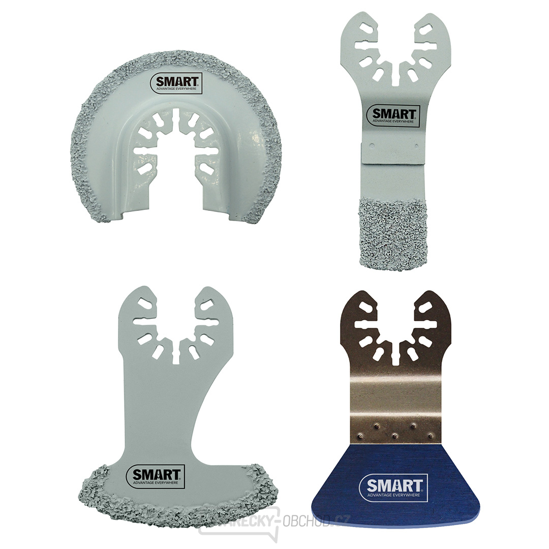 Sada pilových listů a kotoučů SMART TRADE pro čištění spár, lepidla a silikonu - 4 kusy Sada pilových listů a kotoučů SMART TRADE pro čištění spár, lepidla a silikonu - 4 kusy gallery main image