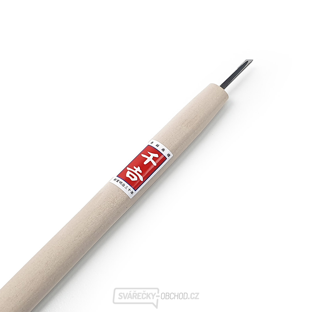 Japonské řezbářské mini-dláto SENKICHI s šikmou čepelí - 3 mm