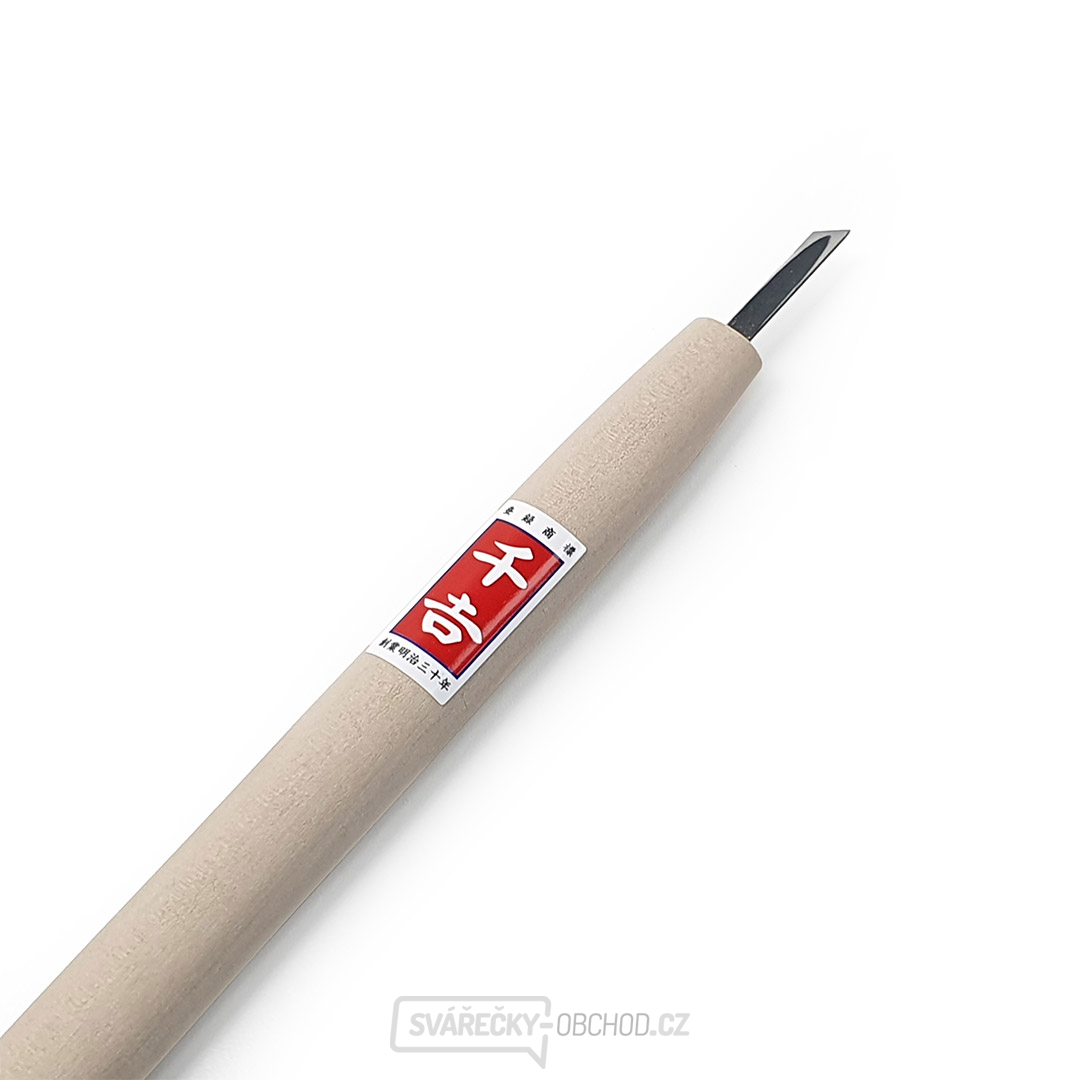 Japonské řezbářské mini-dláto SENKICHI s šikmou čepelí - 4,5 mm
