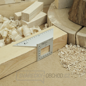 Japonské hliníkové pokosové pravítko SHINWA 45° Japonské hliníkové pokosové pravítko SHINWA 45° gallery main image