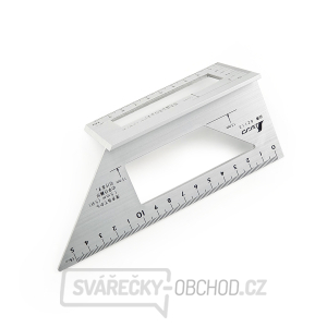 Japonské hliníkové pokosové pravítko SHINWA 45+90° Japonské hliníkové pokosové pravítko SHINWA 45+90° gallery main image