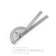Nerezový úhloměr SHINWA s pravítkem Nerezový úhloměr SHINWA s pravítkem gallery main image