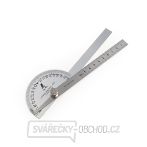 Nerezový úhloměr SHINWA s pravítkem Nerezový úhloměr SHINWA s pravítkem gallery main image
