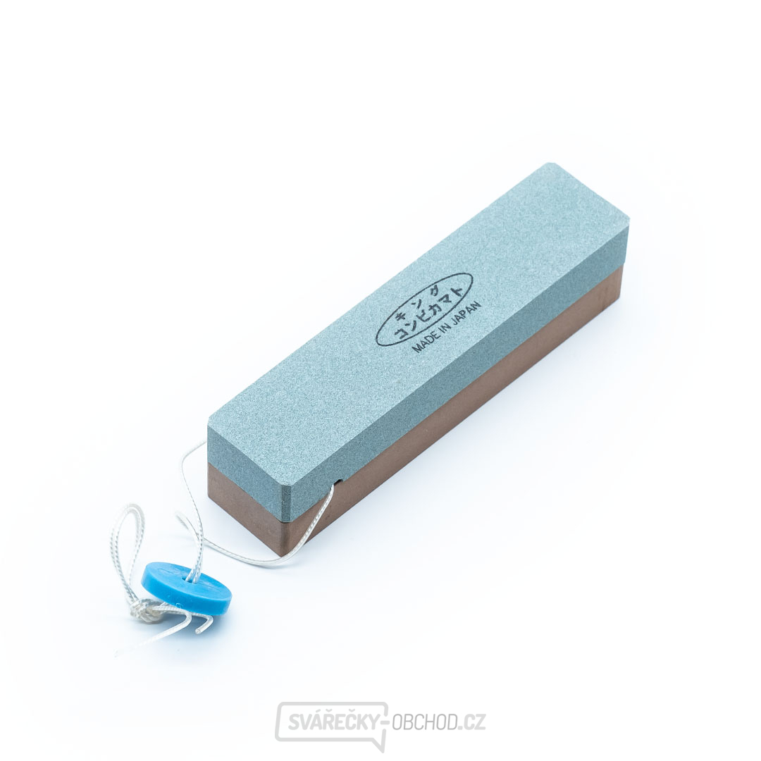 Japonský oboustranný brusný kámen KING pro srp a kosu - zrnitost 250 a 1000