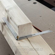 Nastavitelný nerezový pokosník SHINWA s výklopným ramenem - 250 mm Náhled