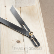 Nastavitelný nerezový pokosník SHINWA s výklopným ramenem - 250 mm Náhled
