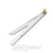 Nastavitelný nerezový pokosník SHINWA s výklopným ramenem - 150 mm Nastavitelný nerezový pokosník SHINWA s výklopným ramenem - 150 mm gallery main image