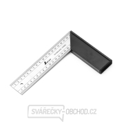 Nerezový úhelník SHINWA s robustní hliníkovou základnou se stupnicí - 200 mm Nerezový úhelník SHINWA s robustní hliníkovou základnou se stupnicí - 200 mm gallery main image