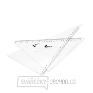 Japonský pravoúhlý plastový trojúhelník SHINWA 27 cm - sada 2 ks Japonský pravoúhlý plastový trojúhelník SHINWA 27 cm - sada 2 ks gallery main image