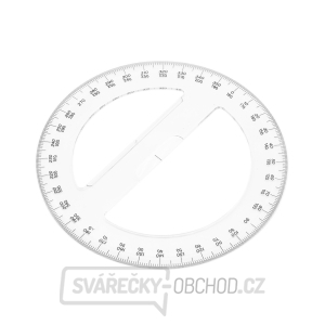 Japonský kruhový úhloměr SHINWA z čirého akrylátu 360° - průměr 150 mm Japonský kruhový úhloměr SHINWA z čirého akrylátu 360° - průměr 150 mm gallery main image