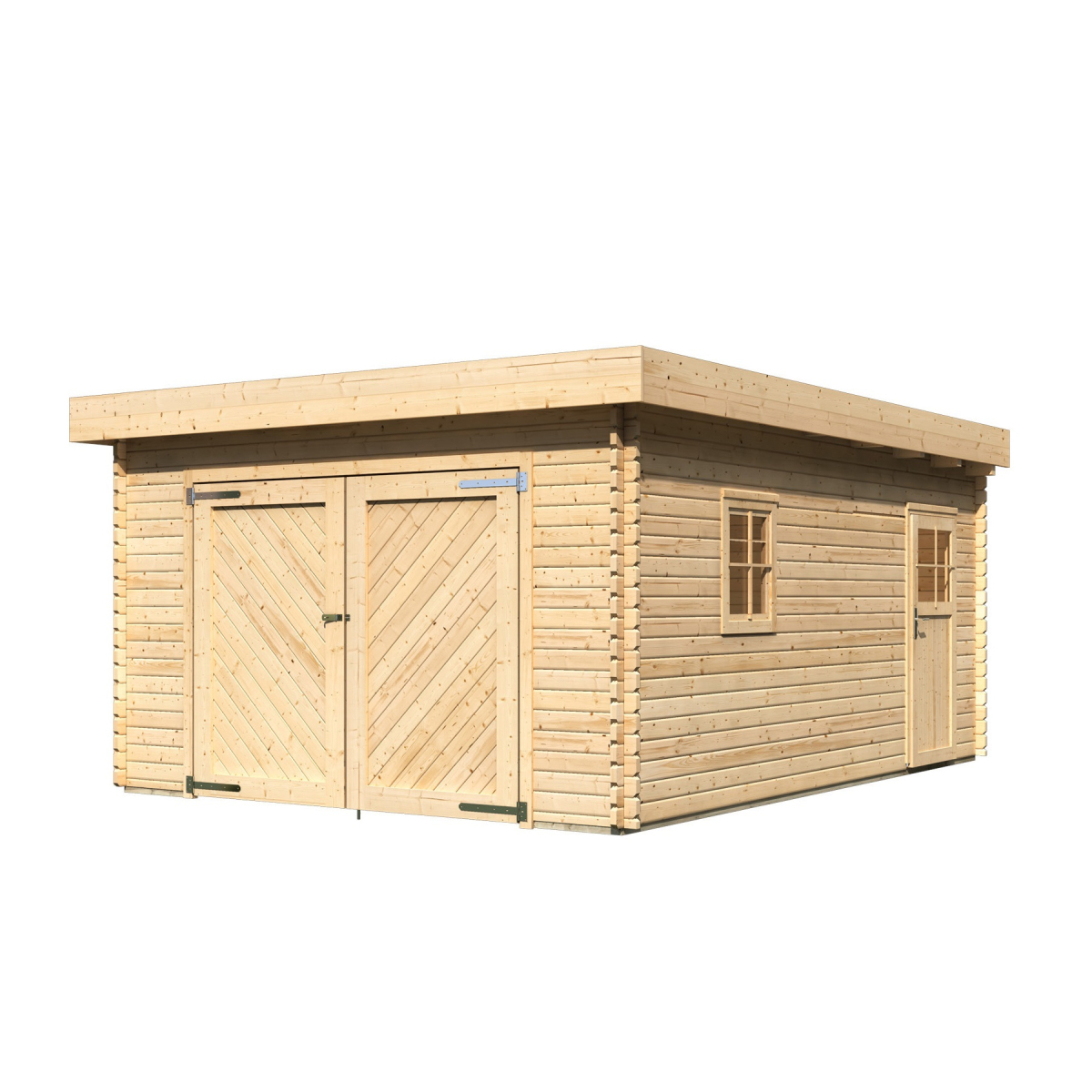 LANIT PLAST dřevěná garáž KARIBU 68284 40 mm natur LG1888