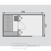 Finská sauna KARIBU HYGGE (86313) terragrau s předsíní LG1978 náhled