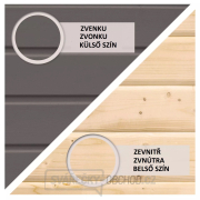 Finská sauna KARIBU HYGGE (86313) terragrau s předsíní LG1978 náhled