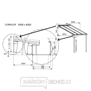 Hliníková pergola SKYLUX CLIMALUX 5,0 x 4,0 m antracit + čirý PC LG2210 náhled