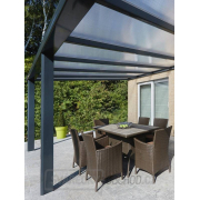 Hliníková pergola SKYLUX CLIMALUX 5,0 x 4,0 m antracit + čirý PC LG2210 náhled