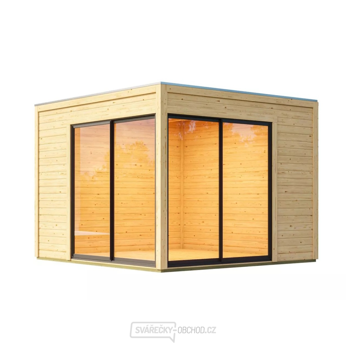 Dřevěný domek KARIBU DICE 3 (92790) natur LG3425