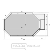 Bazén KARIBU model 4C (23713) 6,1 x 4,0 m LG3458 Náhled