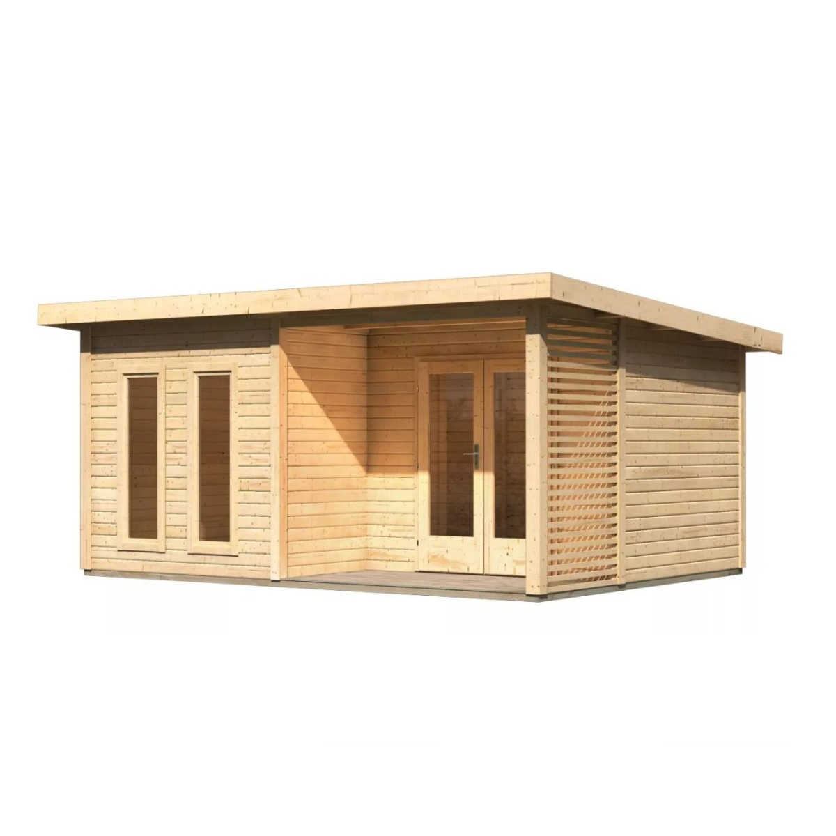 LANIT PLAST dřevěný domek KARIBU RADEBURG 5 (31490) natur LG3951