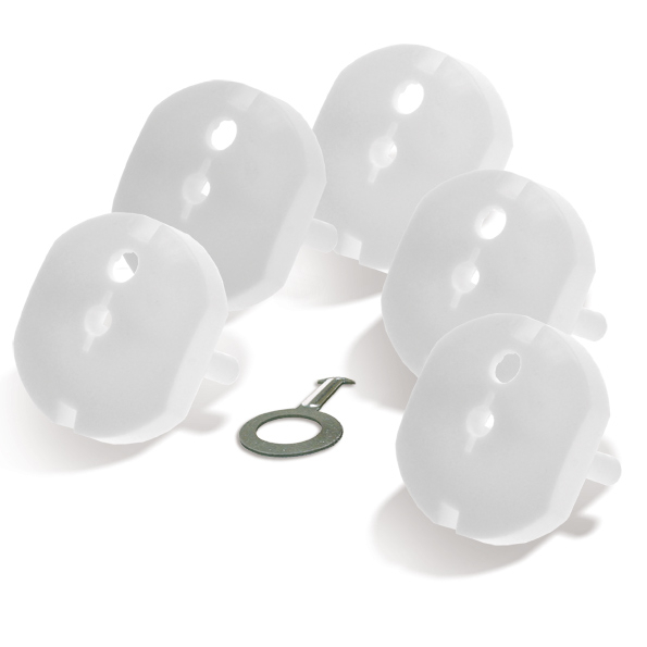 Solight bezpečnostní zátka - sada 5ks + 1 klíček 5E61