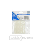 Průhledné silikonové nárazníky - obdélníkové pod nábytek 10x10mm 20ks (25/250) gallery main image