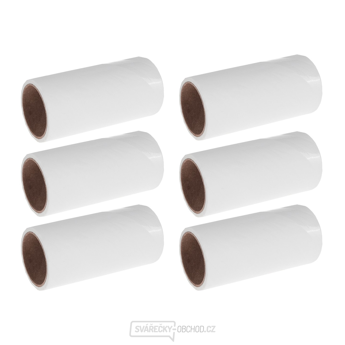 Sada 6 ks náplní do rolí na čištění oděvů 10 cm x 60 proužků (50)