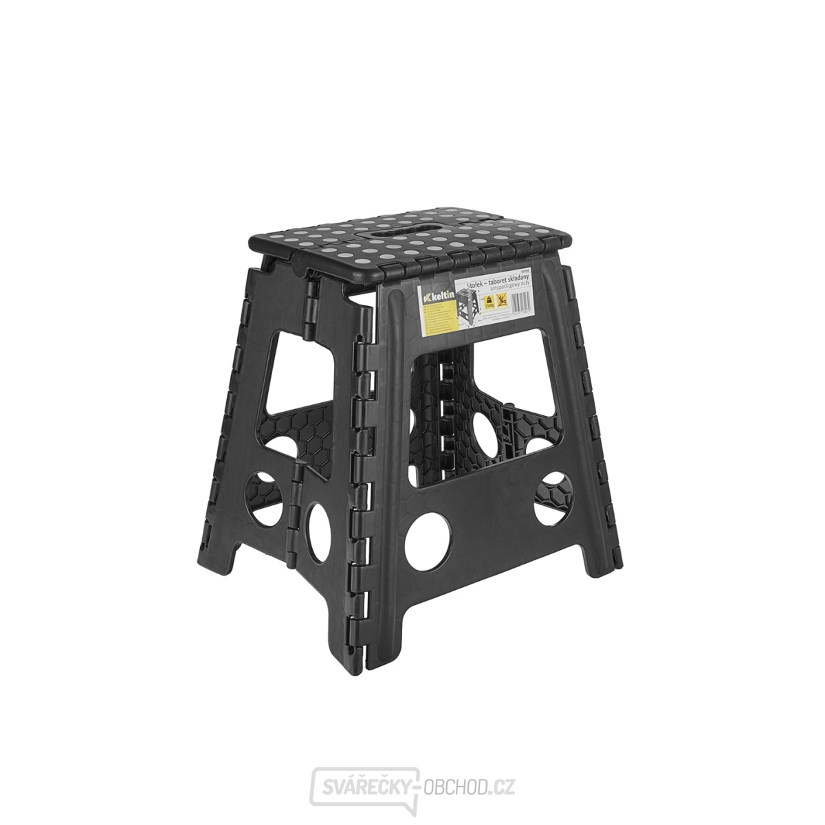 Stolička - protiskluzová skládací stolička velká 150 kg (12)
