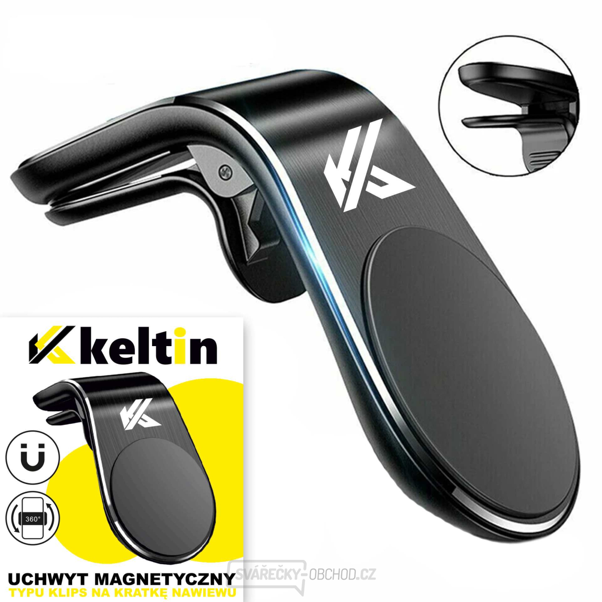 Magnetický držák telefonu do větracích otvorů (200)