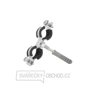 Kovová svorka s gumou pro dvojité trubky 3/8 Kovová svorka s gumou pro dvojité trubky 3/8