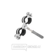 Kovová trubková svorka s dvojitou gumou 1/2 Kovová trubková svorka s dvojitou gumou 1/2