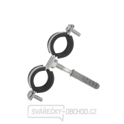 Kovová trubková svorka s gumou pro dvojité 3/4 Kovová trubková svorka s gumou pro dvojité 3/4