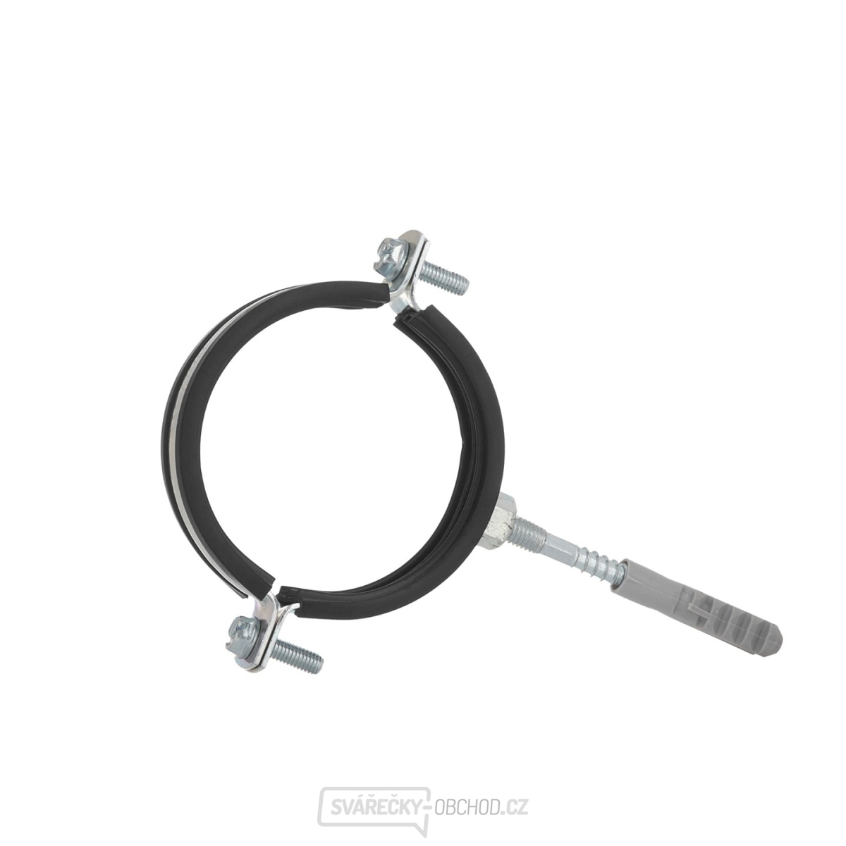 Kovový držák s gumou pro trubky 2 1/2" 75-80 mm (100)
