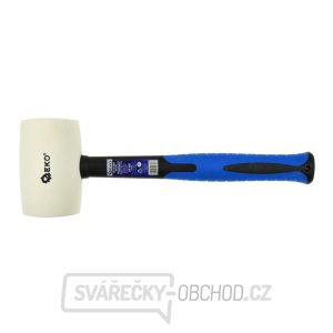 Gumové kladivo 24 OZ/850G/bílá Geko Premium r.fiberglass (6/24) Gumové kladivo 24 OZ/850G/bílá Geko Premium r.fiberglass (6/24) gallery main image