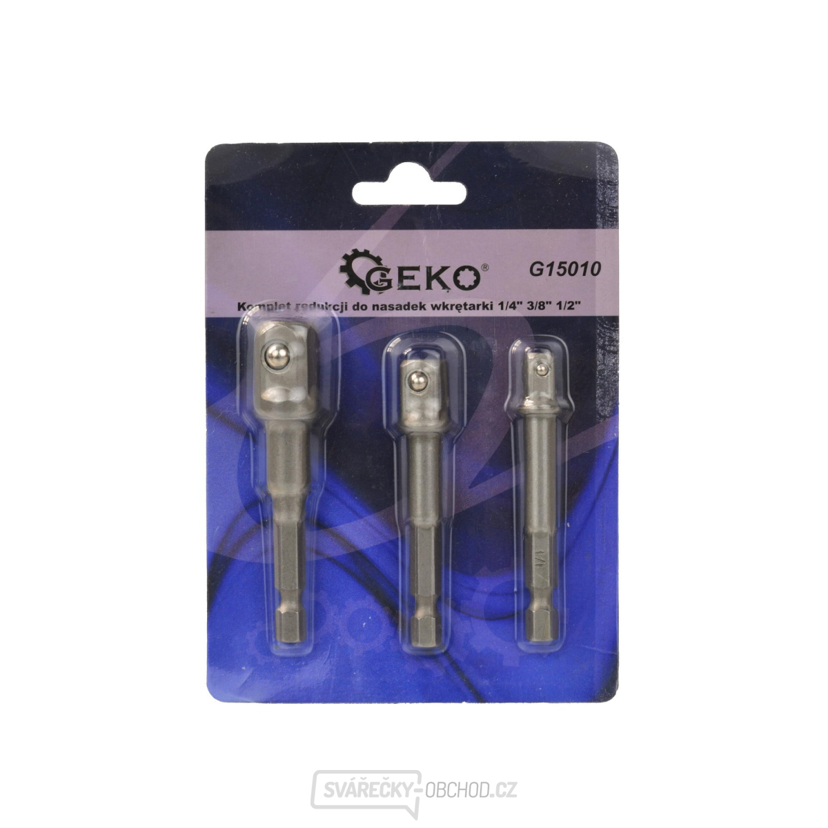 Sada redukcí pro šroubovací hlavice 1/4" 3/8" 1/2" (25/100)