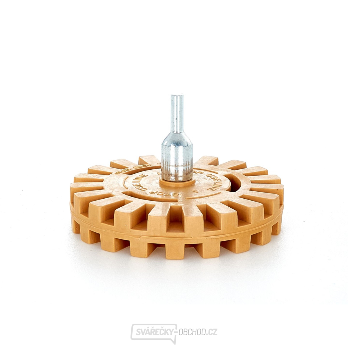 Gumový kotouč na odstraňování lepidla + adaptér (vroubkovaný) (100) Gumový kotouč na odstraňování lepidla + adaptér (vroubkovaný) (100) gallery main image