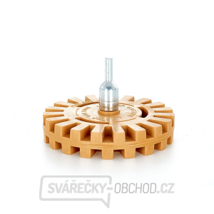 Gumový kotouč na odstraňování lepidla + adaptér (vroubkovaný) (100) Gumový kotouč na odstraňování lepidla + adaptér (vroubkovaný) (100) gallery main image