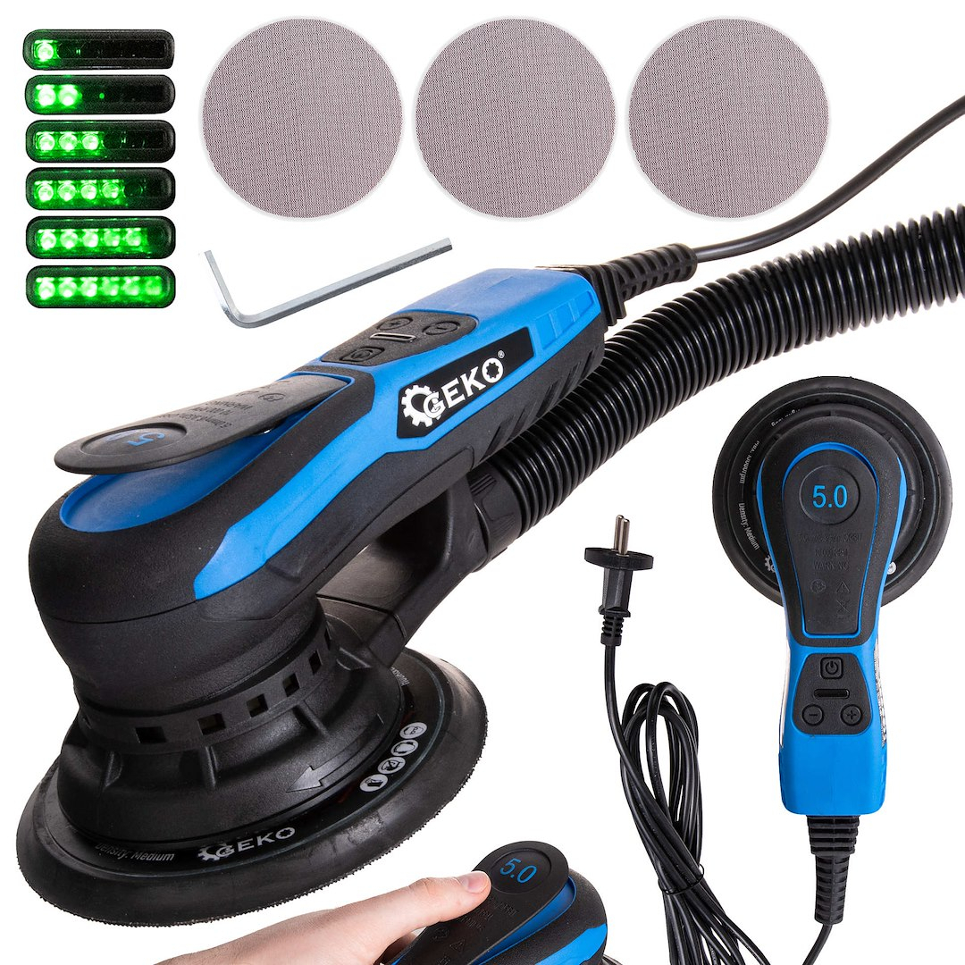 GEKO Bezkartáčová excentrická bruska 150 mm 350 W s regulací otáček (6) G80811