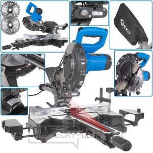 Pokosová pila s posuvem 1700W 210mm (1) Pokosová pila s posuvem 1700W 210mm (1) gallery main image