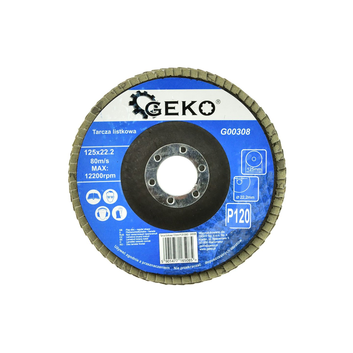 Levně Lamelový kotouč 125mm P120 GEKO (10/200) G00308