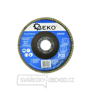 Lamelový kotouč 125mm P120 GEKO (10/200) Lamelový kotouč 125mm P120 GEKO (10/200) gallery main image