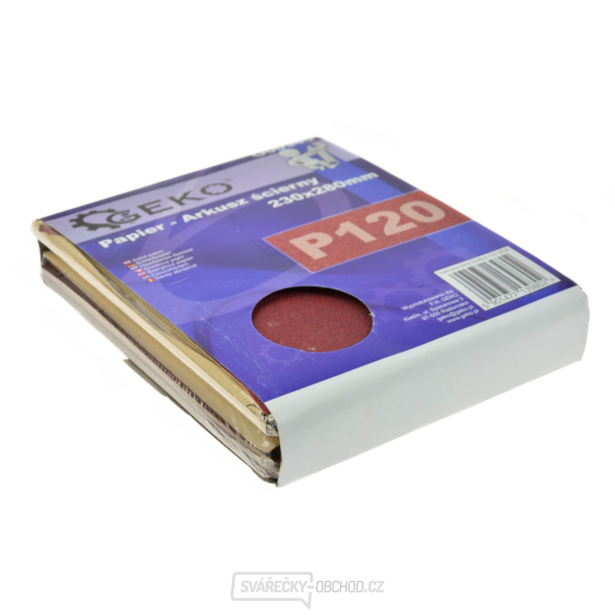 Papírový brusný list 230x280mm P120 (50/100/1000)