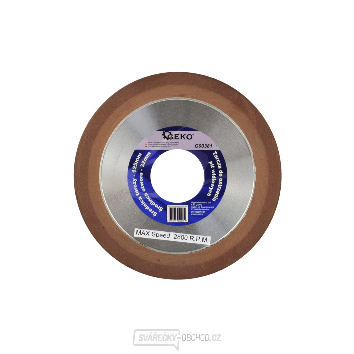 Brusný kotouč na vidlicové pily 125x32mm NOVINKA(50)