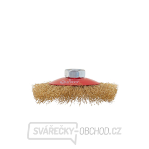 Boční rotační drátěný kartáč 100 mm mosazný M14 (100) Boční rotační drátěný kartáč 100 mm mosazný M14 (100) gallery main image