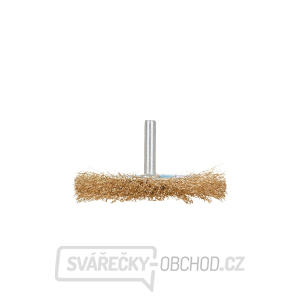 Drátěný kartáčový kotouč. mosazný 80mm se stopkou (100) Drátěný kartáčový kotouč. mosazný 80mm se stopkou (100) gallery main image