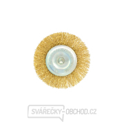 Drátěný kartáč, mosazný, 100 mm, s čepem (10/120) Náhled