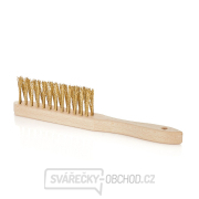 Žlutý drátěný kartáč na rez 3 řady pro drážky na dřevo (50/120) Žlutý drátěný kartáč na rez 3 řady pro drážky na dřevo (50/120) gallery main image