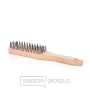 Černý drátěný kartáč na rez 6 řad dřeva (30/120) Černý drátěný kartáč na rez 6 řad dřeva (30/120) gallery main image