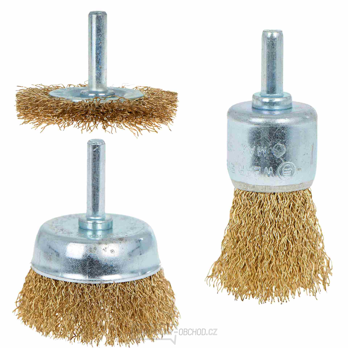 Sada drátěných kartáčů pro vrtačku 3ks (60)