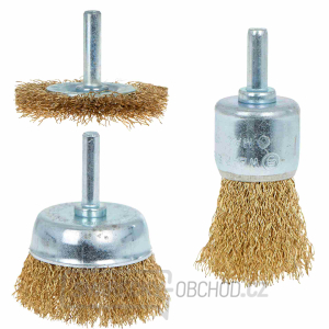 Sada drátěných kartáčů pro vrtačku 3ks (60) Sada drátěných kartáčů pro vrtačku 3ks (60) gallery main image